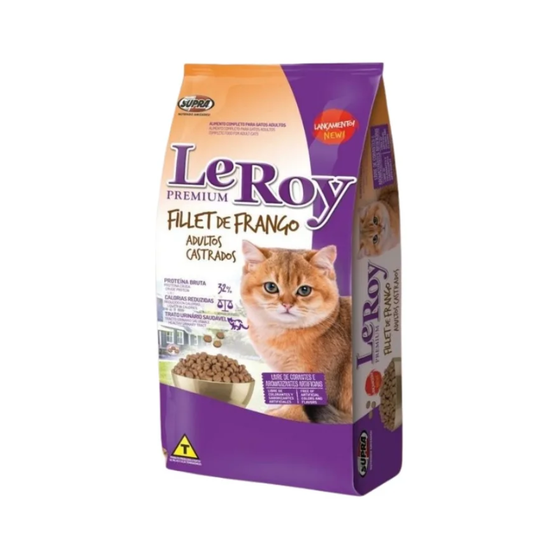 FOTOS SIN FONDO (2) Leroy comida gato adulto Castrado Pollo 10.1 Kg - Imagen 1