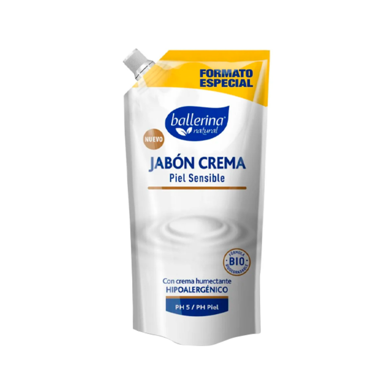 FOTOS SIN FONDO (3) Jabón Crema Ballerina Piel Sensible 450 ml. - Imagen 1