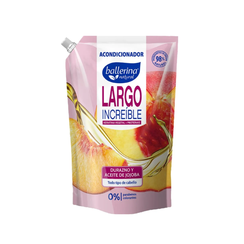 FOTOS SIN FONDO (7) Acondicionador Ballerina Largo Increíble Durazno y Aceite de Jojoba 750 ml. - Imagen 1