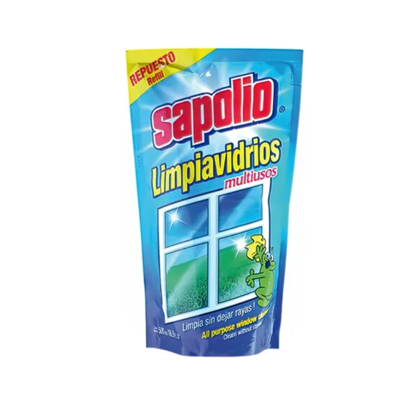 FOTOS SIN FONDO (7) Repuesto Limpia Vidrios Sapolio 500 ml. - Imagen 1