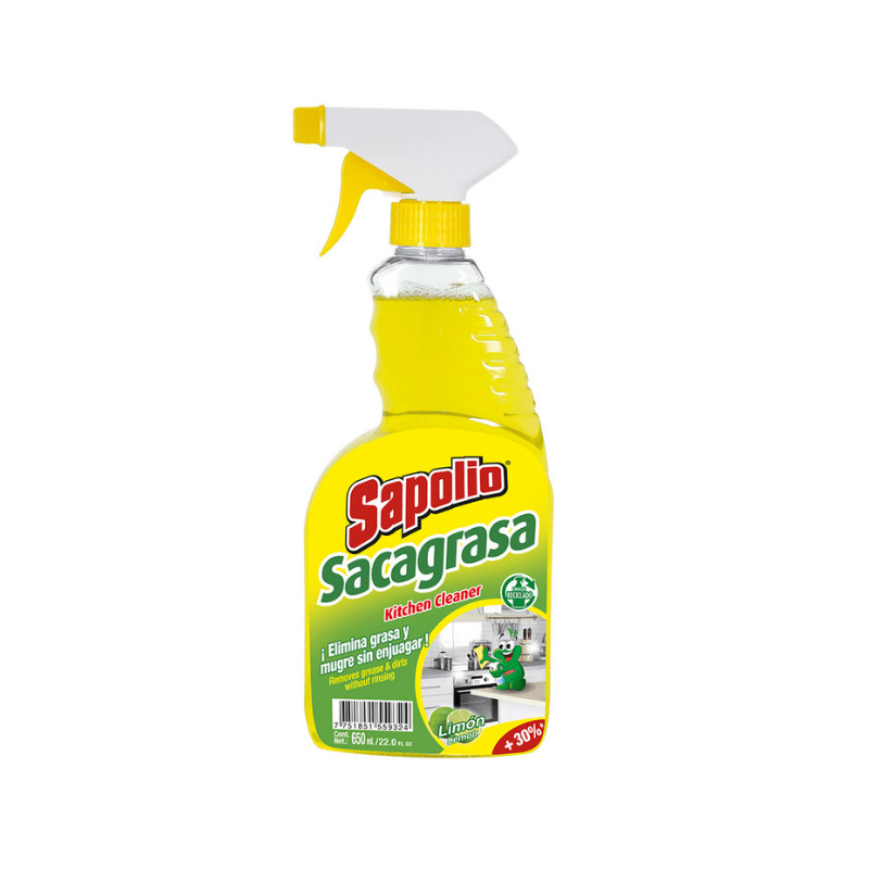 FOTOS SIN FONDO (9) Sacagrasa Sapolio Limón 650 ml. - Imagen 1
