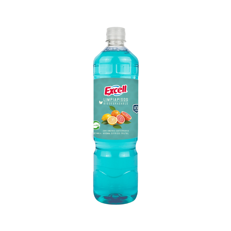 citr frutal Limpiapisos Excell con Amonio Cuaternario Cítrico Frutal 900 ml. - Imagen 1